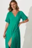 Rondal Maxi Wrap Dress In Jade Green sold by St Frock