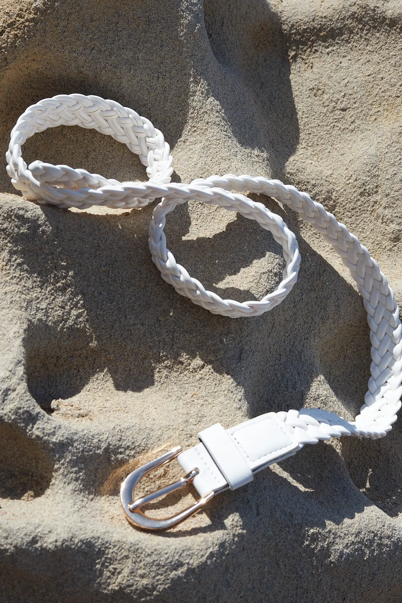 august + delilah Mireya Braided Belt in White sold by St Frock product image thumbnail 4