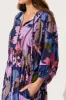 Barrymore Midi Smock Dress In Purple Multi Floral sold by St Frock
