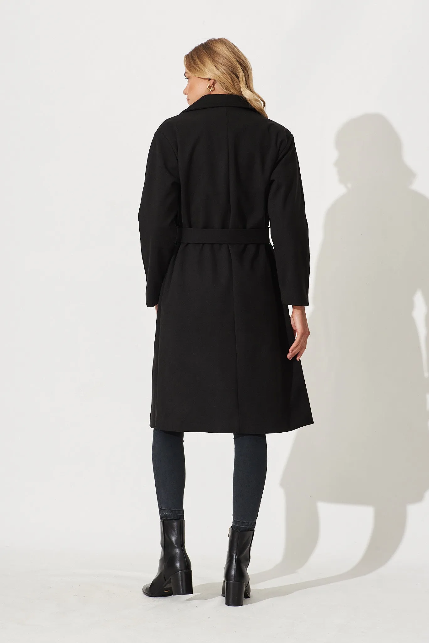 Embrace Coat In Black sold by St Frock product image thumbnail 5