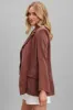 Belmore Blazer In Chocolate Cupro Blend sold by St Frock