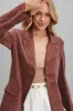 Belmore Blazer In Chocolate Cupro Blend sold by St Frock