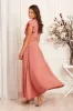 Wynter Maxi Dress in Dusty Rose Chiffon sold by St Frock