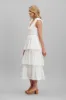 Wonderland Maxi Dress In White Cotton Broderie sold by St Frock