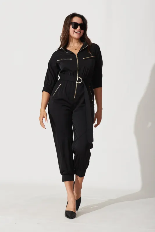 Jojo Jumpsuit In Black sold by St Frock