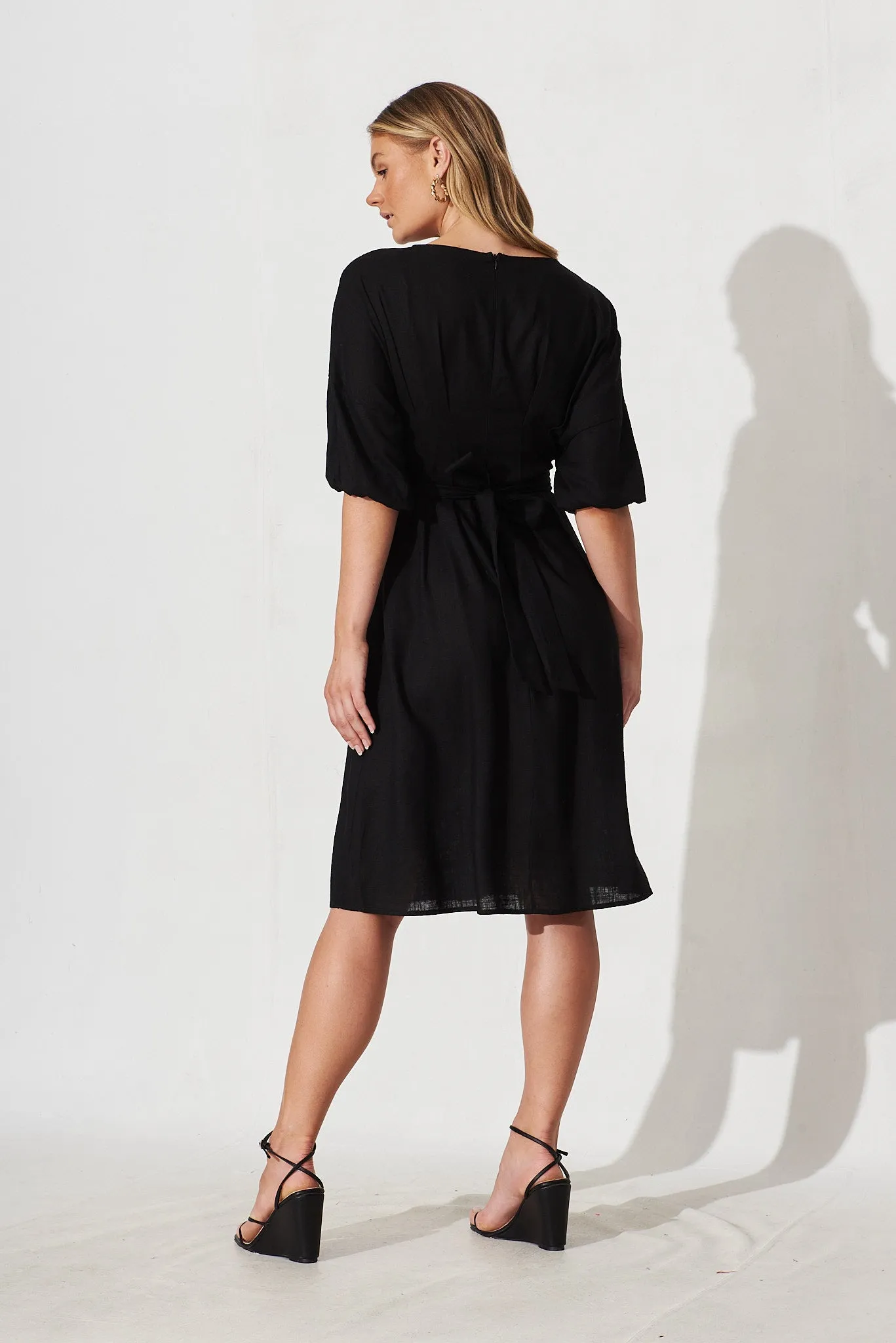 Fifi Dress In Black sold by St Frock product image thumbnail 4
