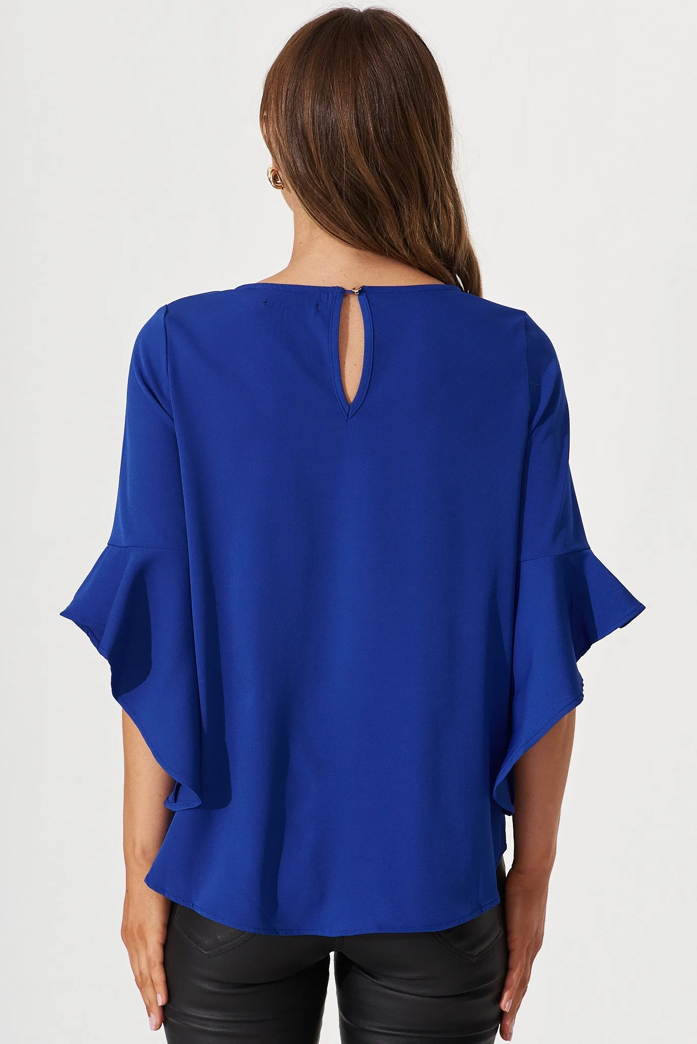 Nila Top In Blue sold by St Frock product image thumbnail 3