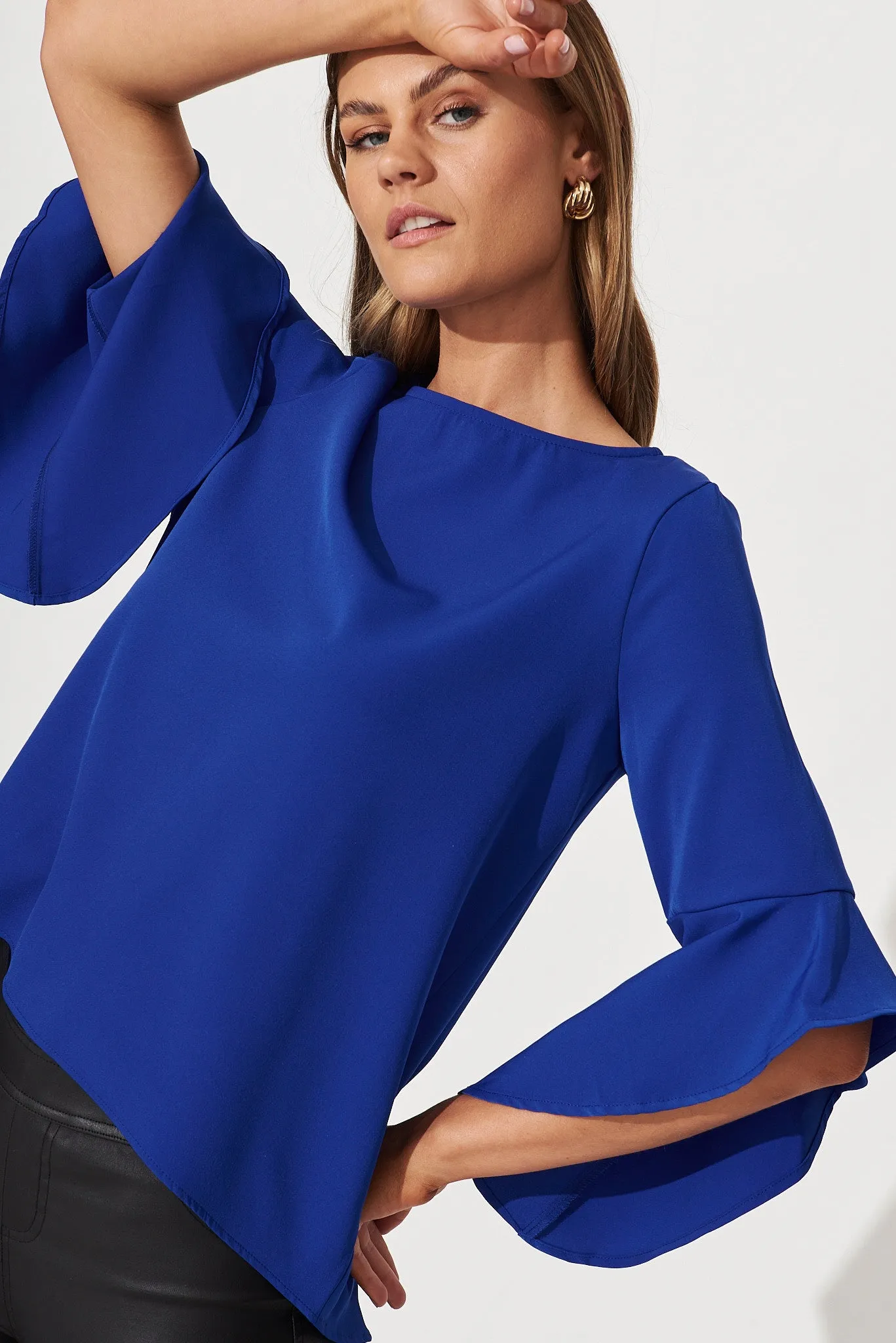 Nila Top In Blue sold by St Frock product image thumbnail 5
