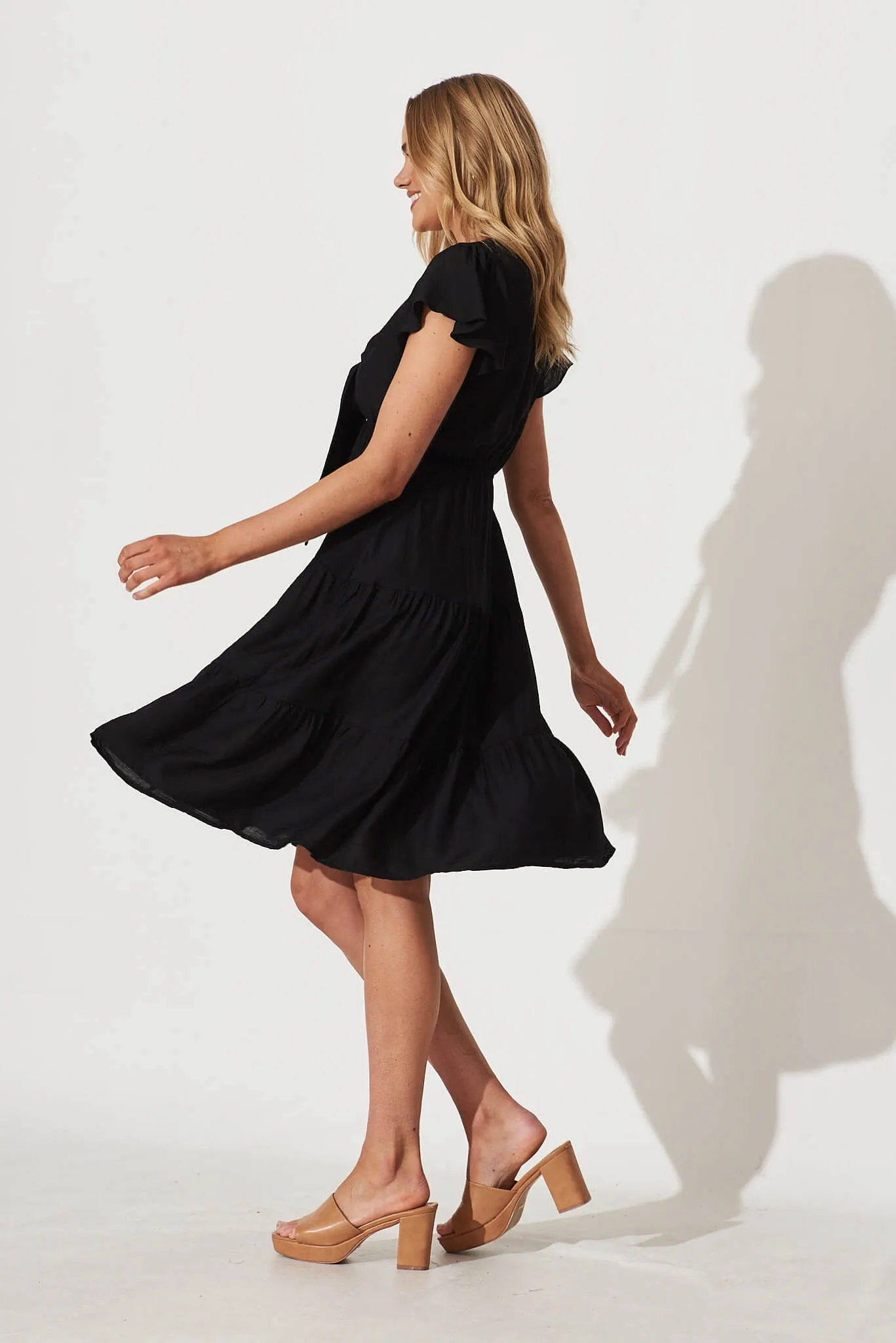 Ariel Midi Dress In Black sold by St Frock product image thumbnail 3