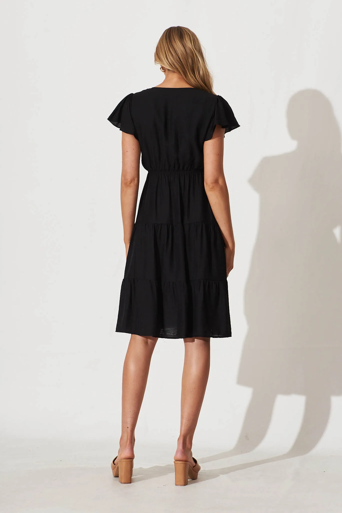 Ariel Midi Dress In Black sold by St Frock product image thumbnail 4