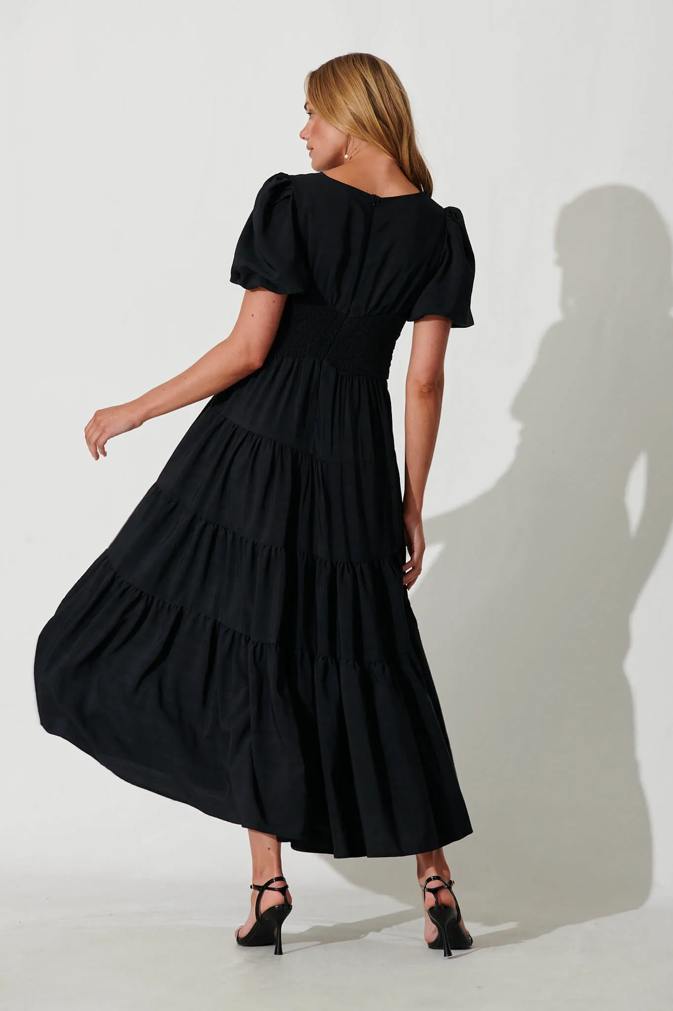 Truelove Maxi Dress In Black sold by St Frock product image thumbnail 4