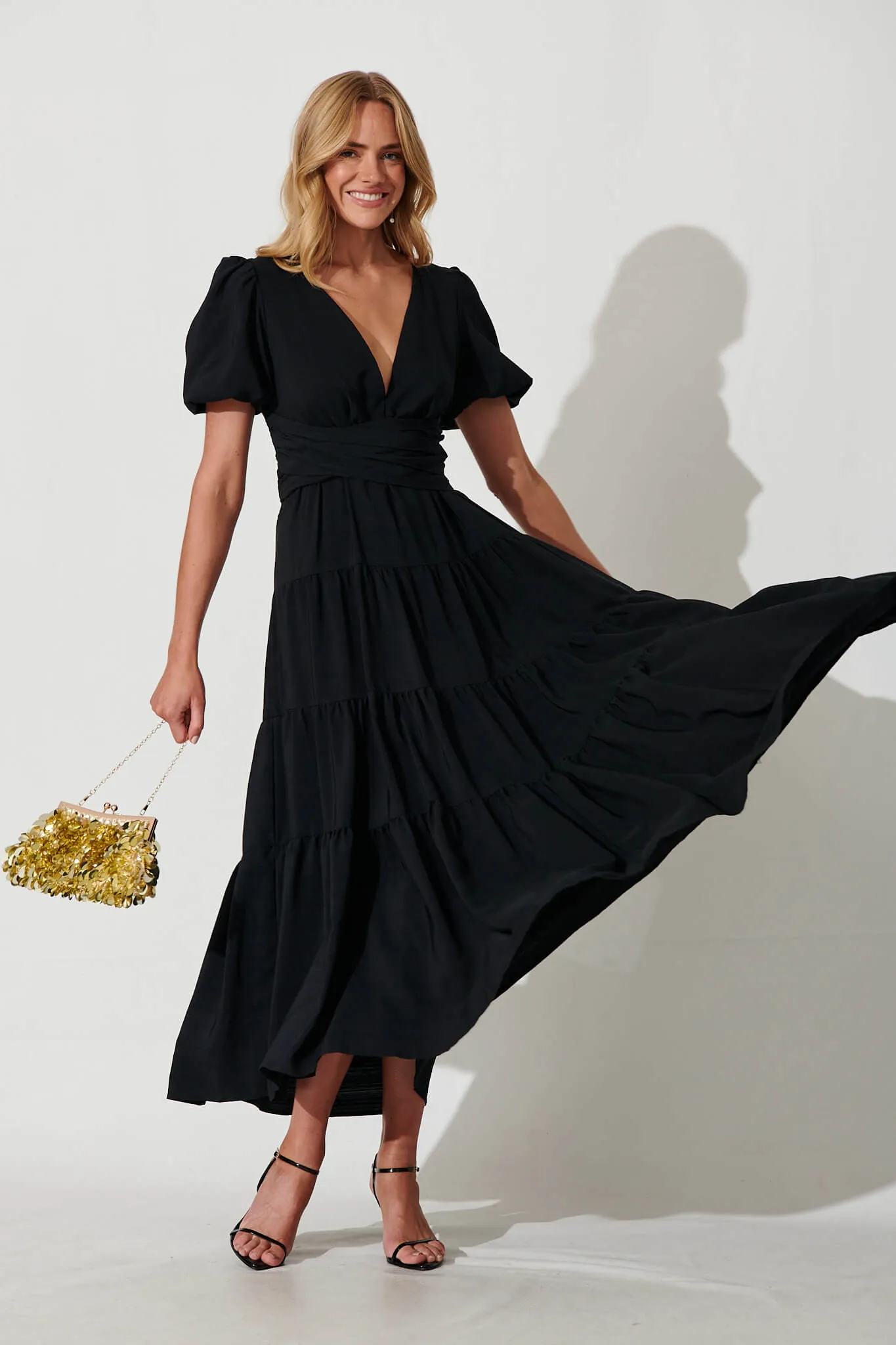 Truelove Maxi Dress In Black sold by St Frock product image thumbnail 5