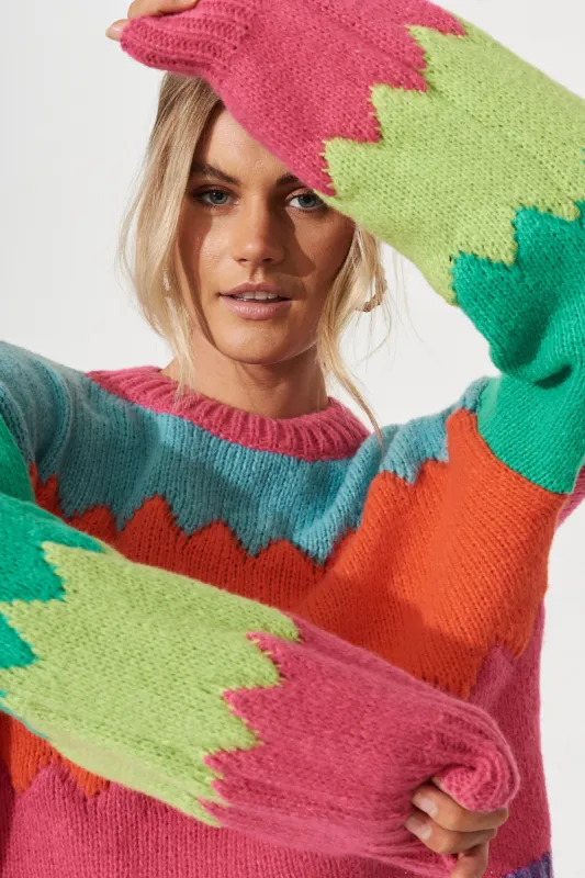 Pisa Knit In Multi Colour sold by St Frock