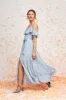 Marit Maxi Dress In Sky Blue sold by St Frock