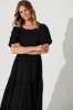 PRE ORDER Stargazer Midi Dress In Black sold by St Frock