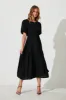 PRE ORDER Stargazer Midi Dress In Black sold by St Frock