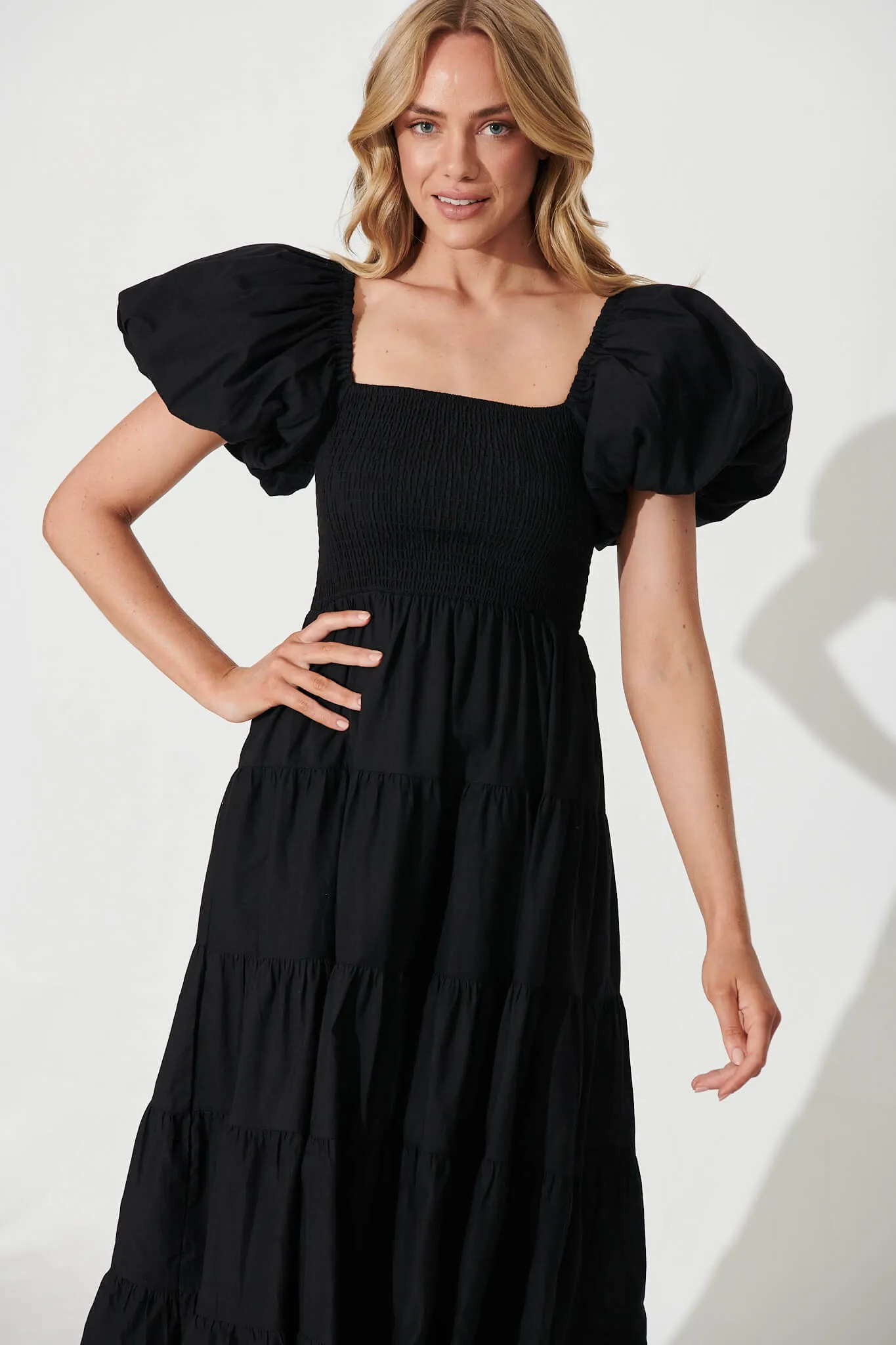 Kaitlyn Midi Dress In Black sold by St Frock product image thumbnail 2