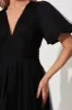 Juliet Midi Dress In Black Tulle sold by St Frock
