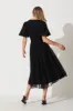 Juliet Midi Dress In Black Tulle sold by St Frock