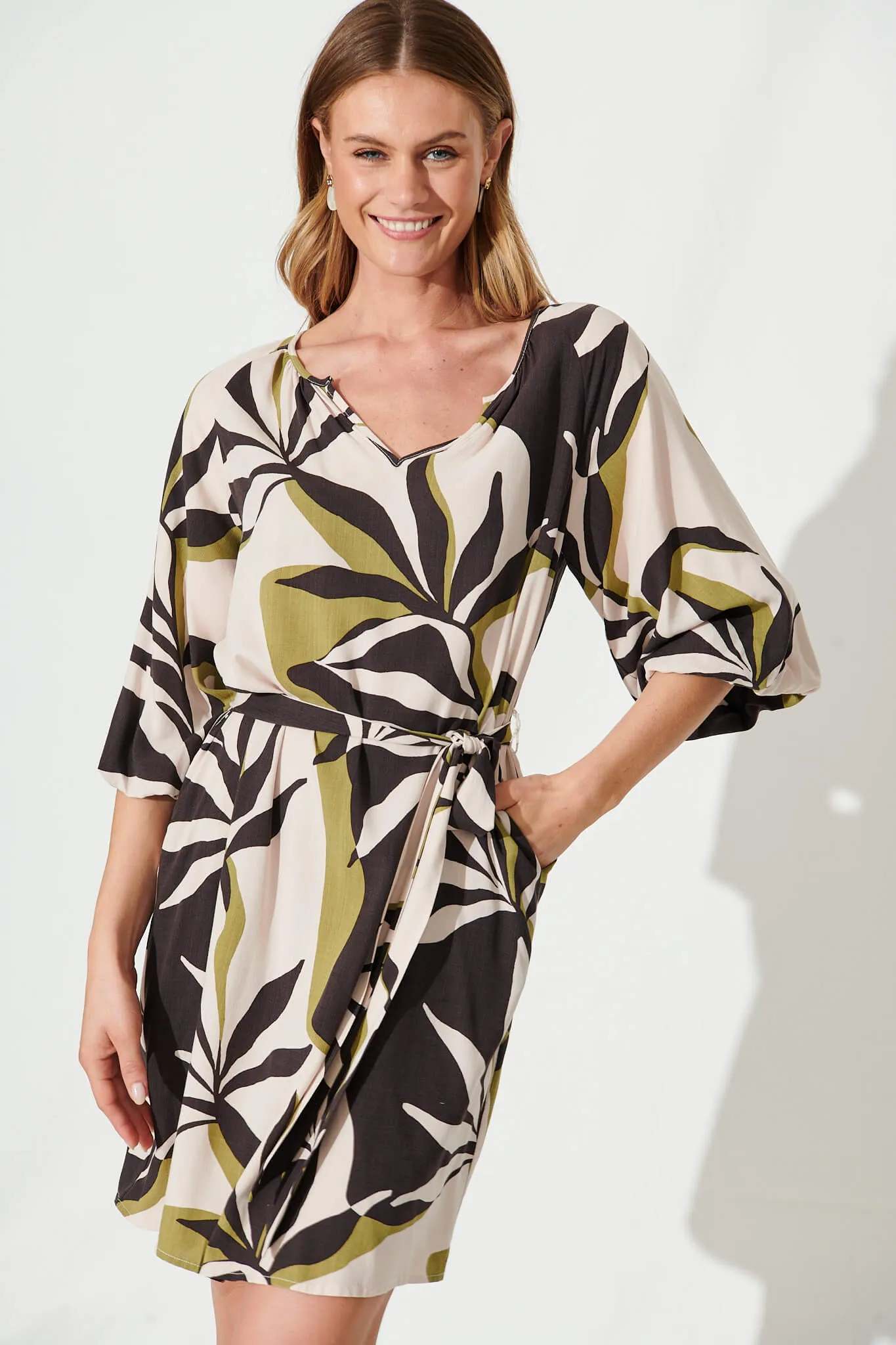 Maisie Smock Dress In Multi Print sold by St Frock product image thumbnail 2