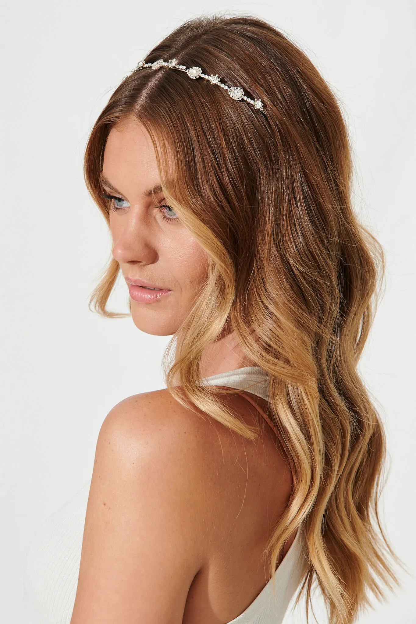 Diana Headband In Gold Diamante sold by St Frock product image thumbnail 4