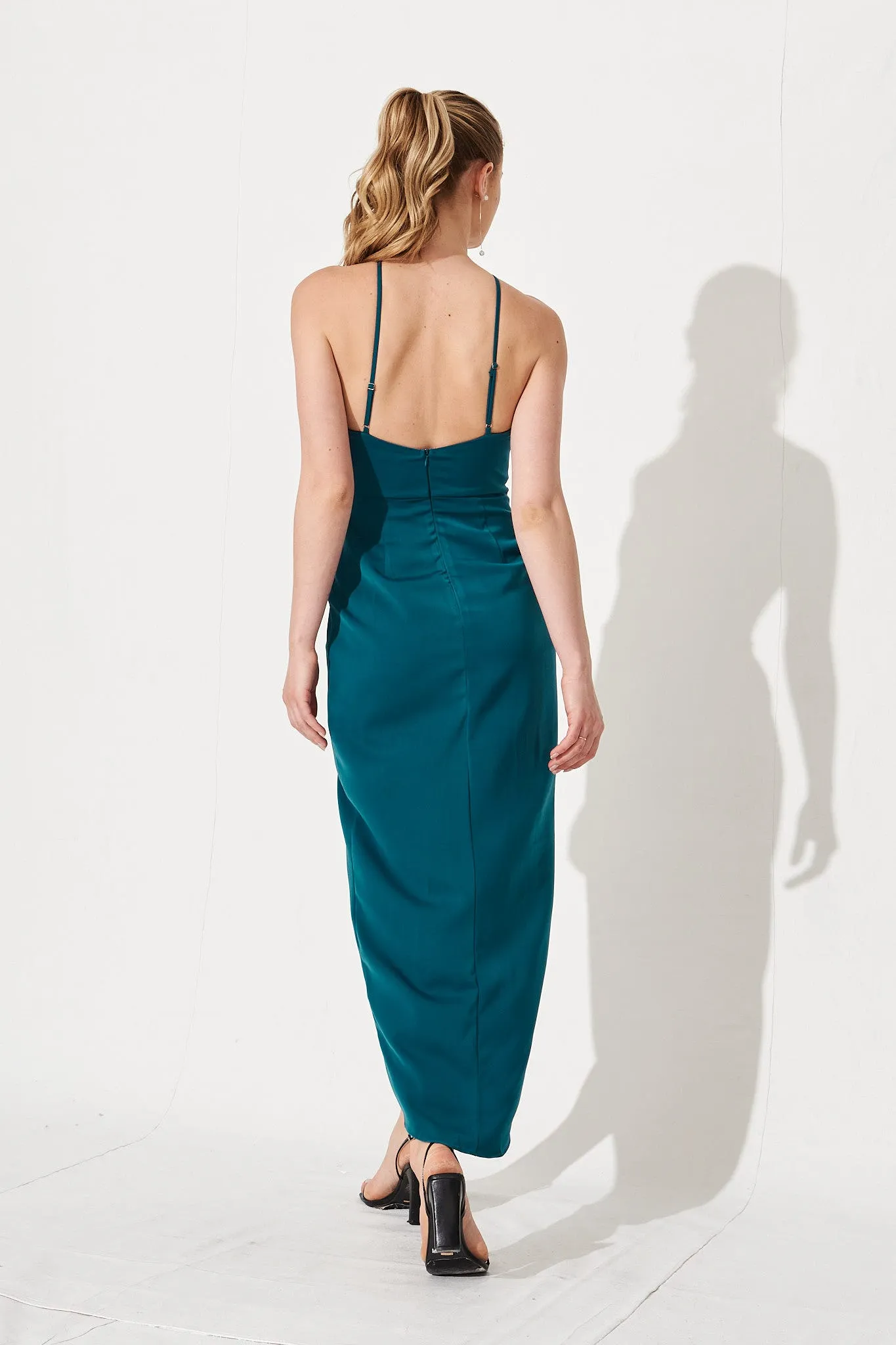Louisa Midi Dress In Jade sold by St Frock product image thumbnail 5