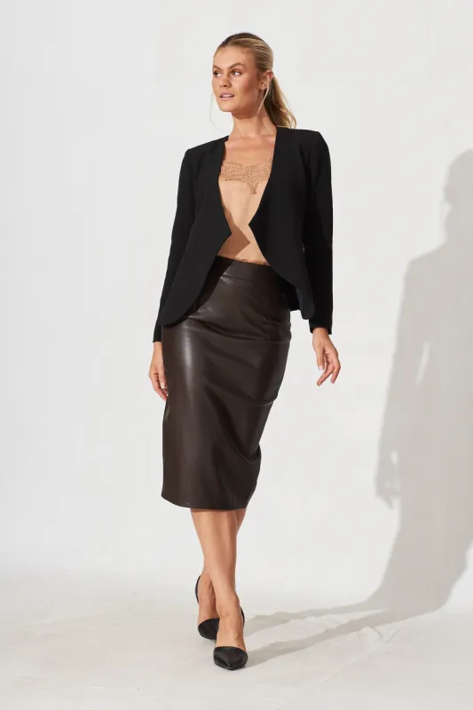 Patricia Blazer In Black sold by St Frock