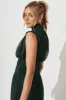 Rosamine Maxi Dress In Emerald Chiffon sold by St Frock