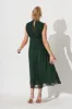 Rosamine Maxi Dress In Emerald Chiffon sold by St Frock