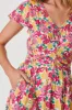 Grazie Dress In Pink With Yellow Floral sold by St Frock