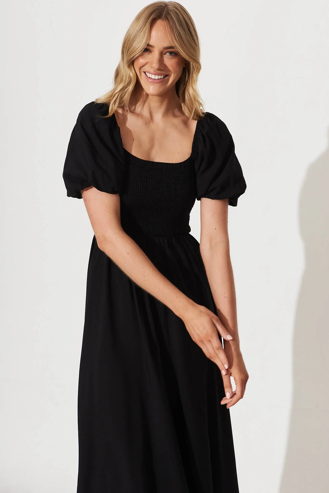Mariam Midi Dress In Black sold by St Frock product image thumbnail 2