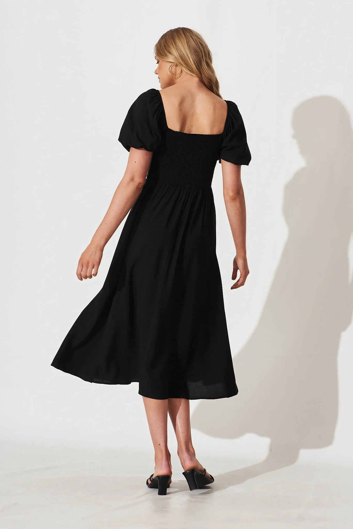 Mariam Midi Dress In Black sold by St Frock product image thumbnail 4