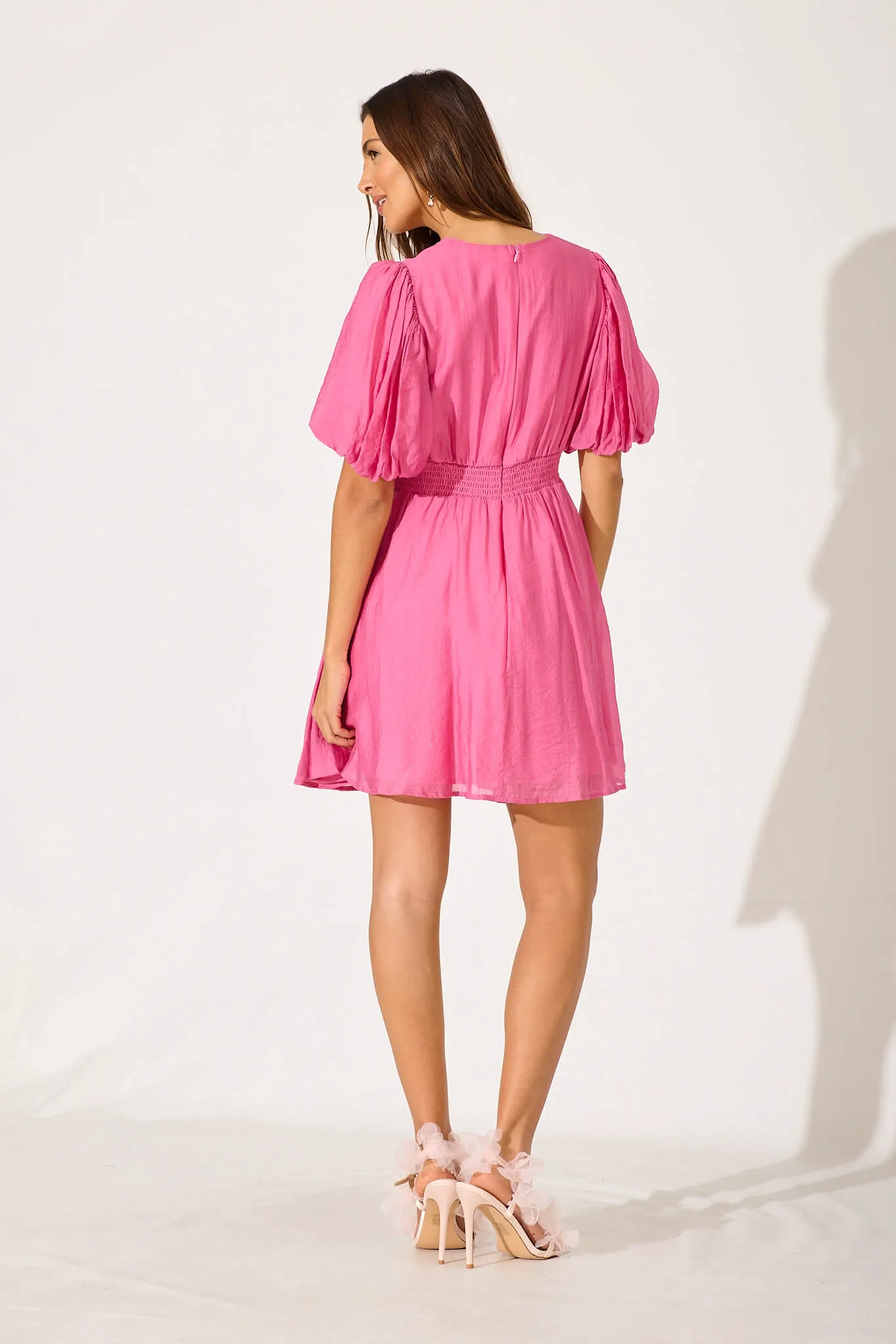 Clarissa Dress In Pink sold by St Frock product image thumbnail 4