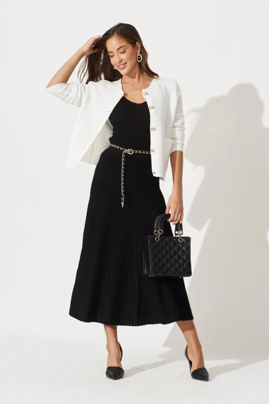 Cartagena Knit Jacket In White sold by St Frock