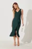 Essence Midi Dress In Emerald sold by St Frock