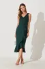 Essence Midi Dress In Emerald sold by St Frock