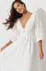 Tiana Maxi Dress In White Broderie sold by St Frock