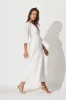Tiana Maxi Dress In White Broderie sold by St Frock