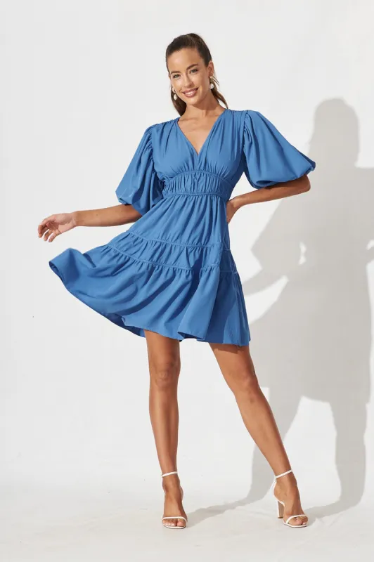 Amarini Dress In Blue sold by St Frock