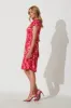 Grazie Dress In Bright Pink Floral sold by St Frock