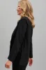 Belmore Blazer In Black Pure Linen sold by St Frock