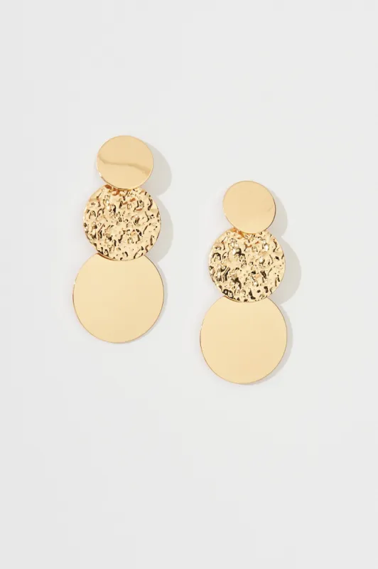 Petrina Drop Earrings In Gold sold by St Frock