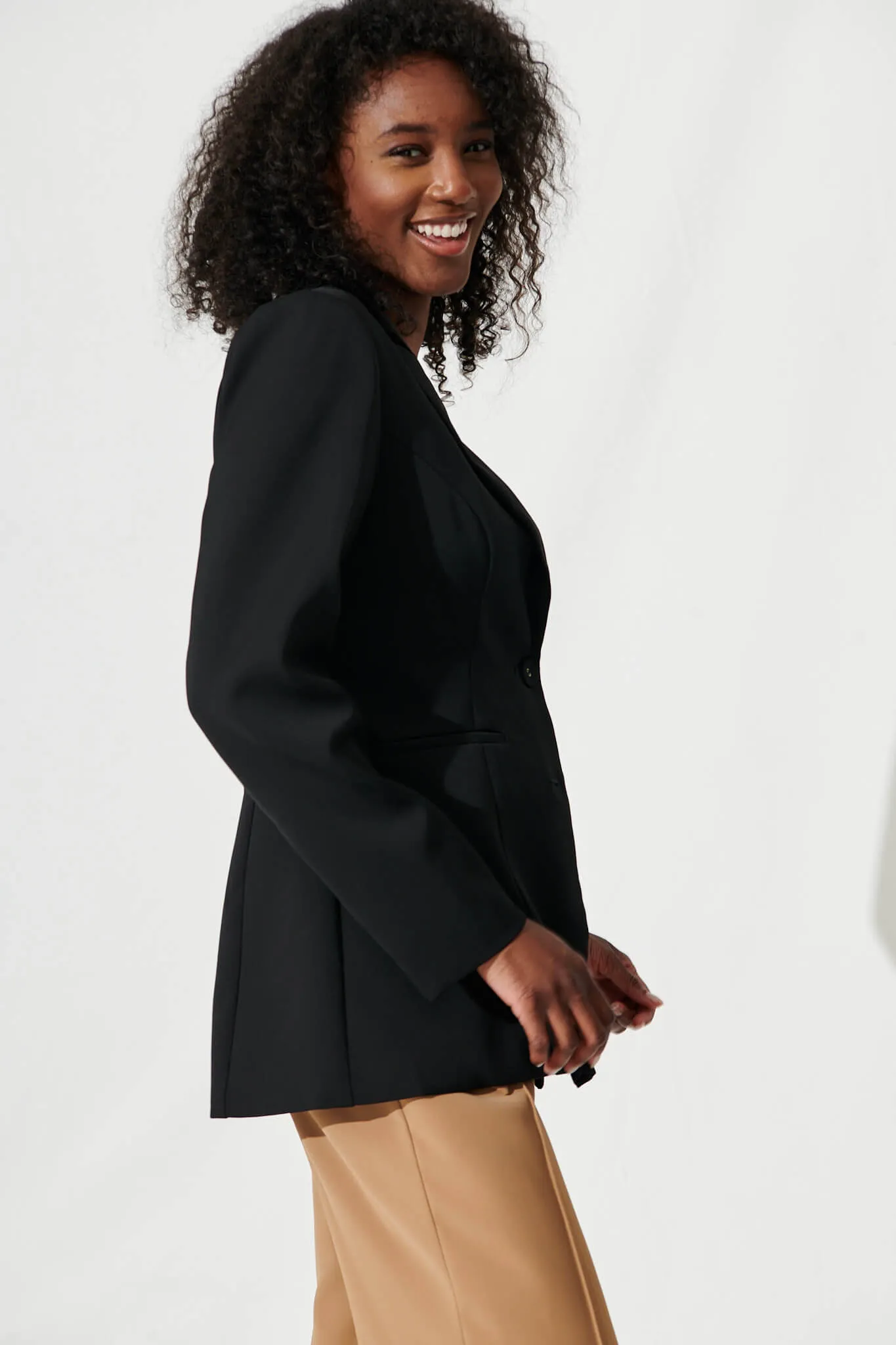 Jelena Blazer In Black sold by St Frock product image thumbnail 2