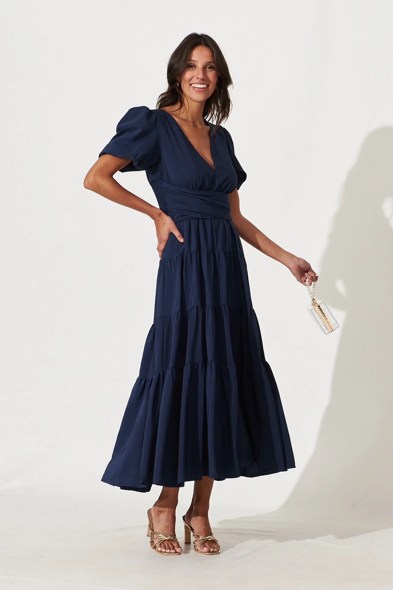 Truelove Maxi Dress In Navy sold by St Frock product image thumbnail 5