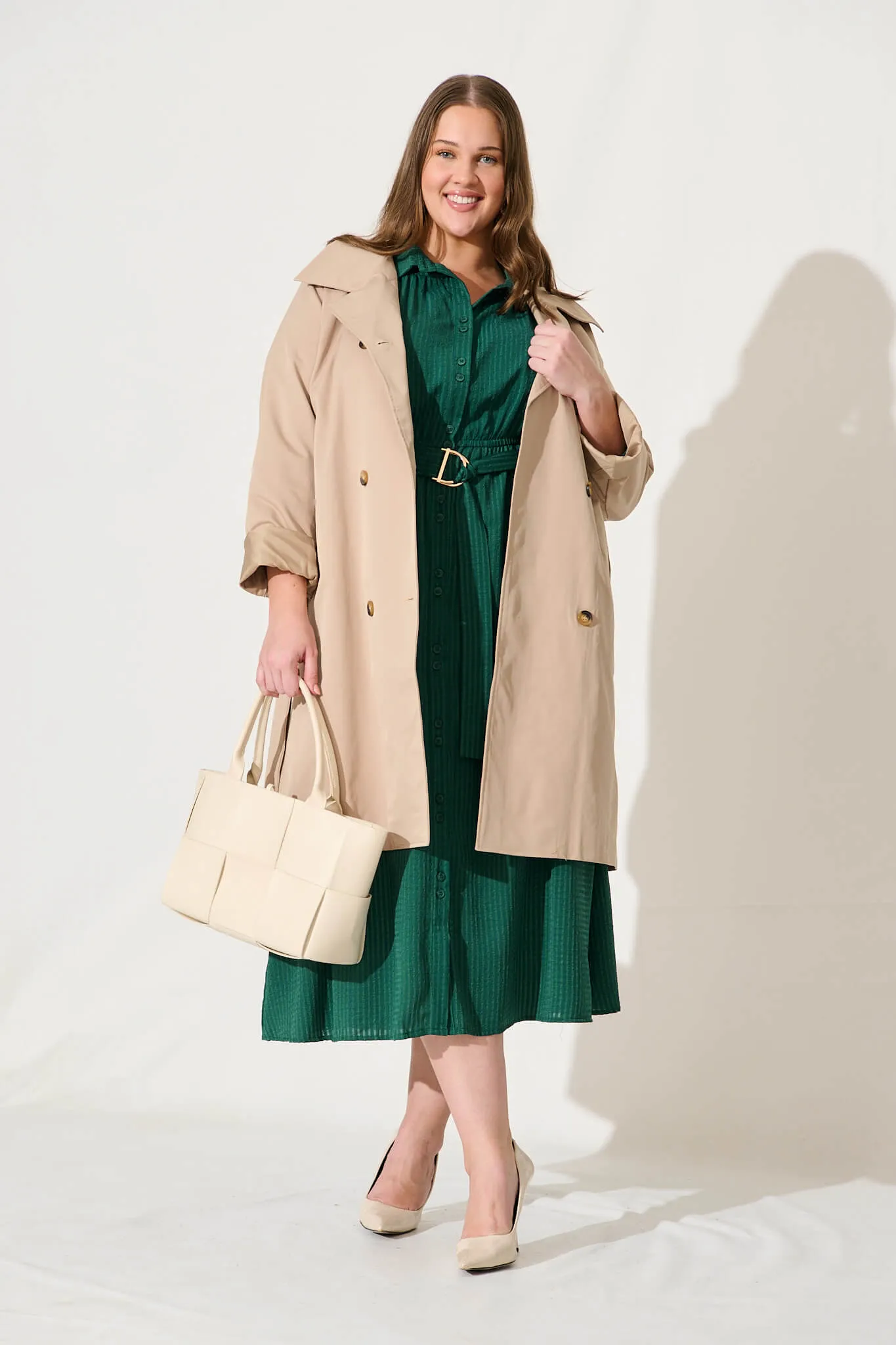 Tanya Trench Coat In Beige sold by St Frock product image thumbnail 2