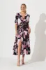 Emilia Maxi Dress In Navy With Pink And Lilac Floral sold by St Frock