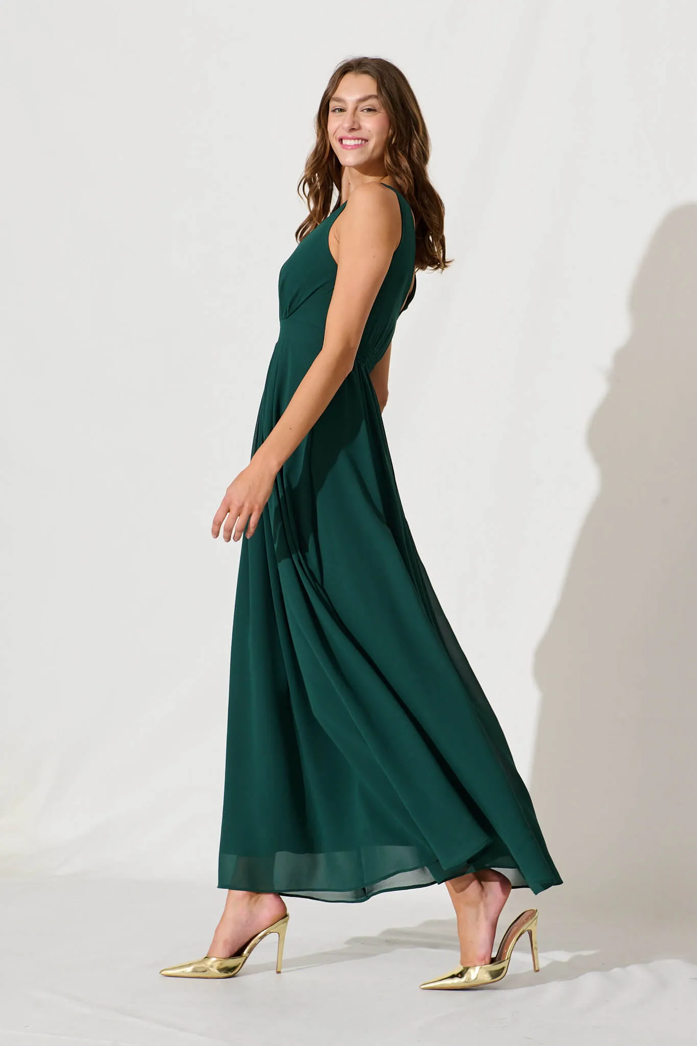 Wonderful Maxi Dress In Emerald sold by St Frock product image thumbnail 2