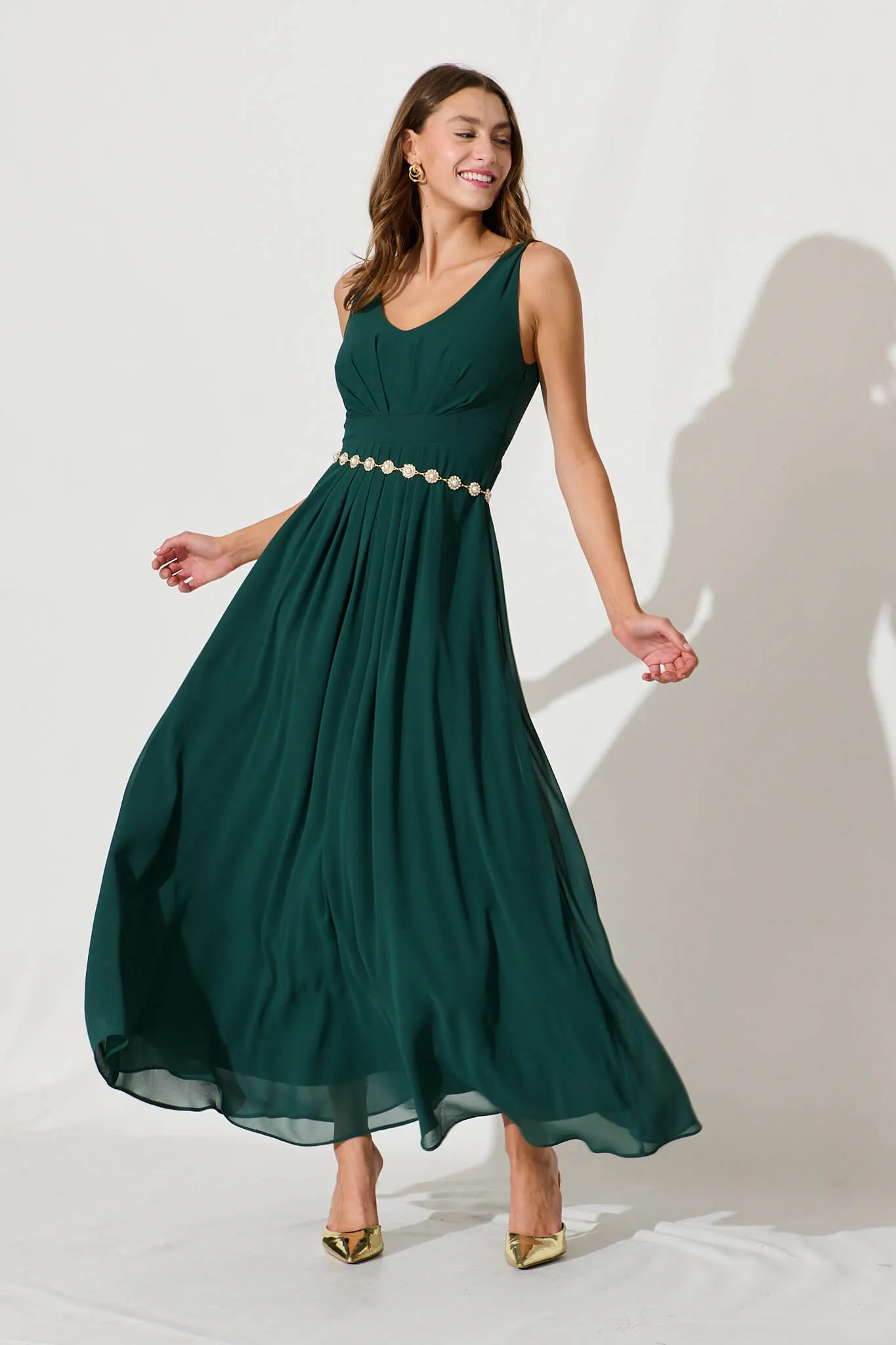 Wonderful Maxi Dress In Emerald sold by St Frock product image thumbnail 5