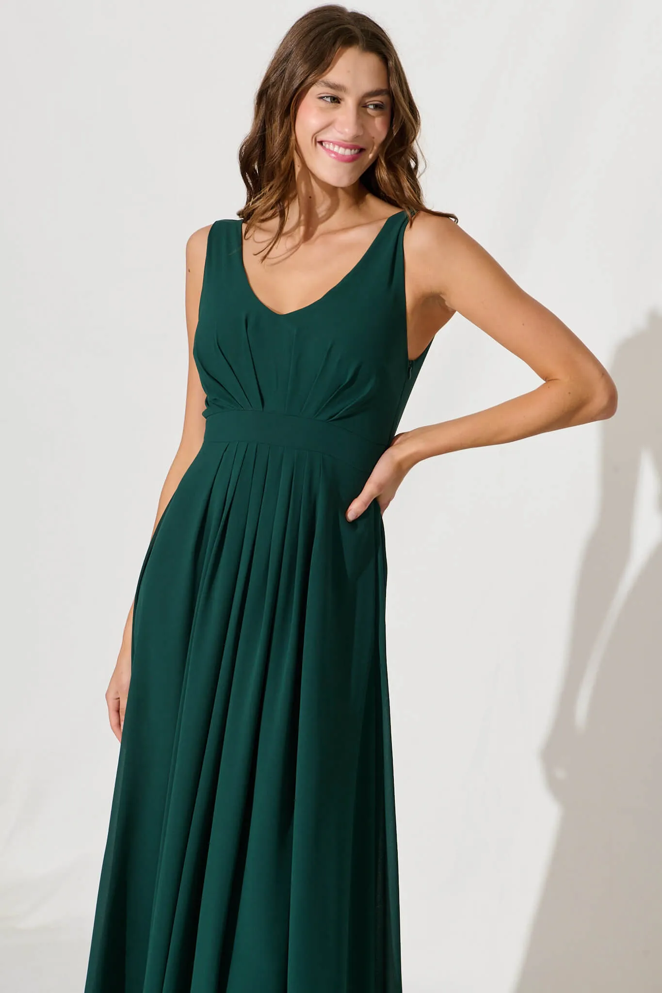 Wonderful Maxi Dress In Emerald sold by St Frock