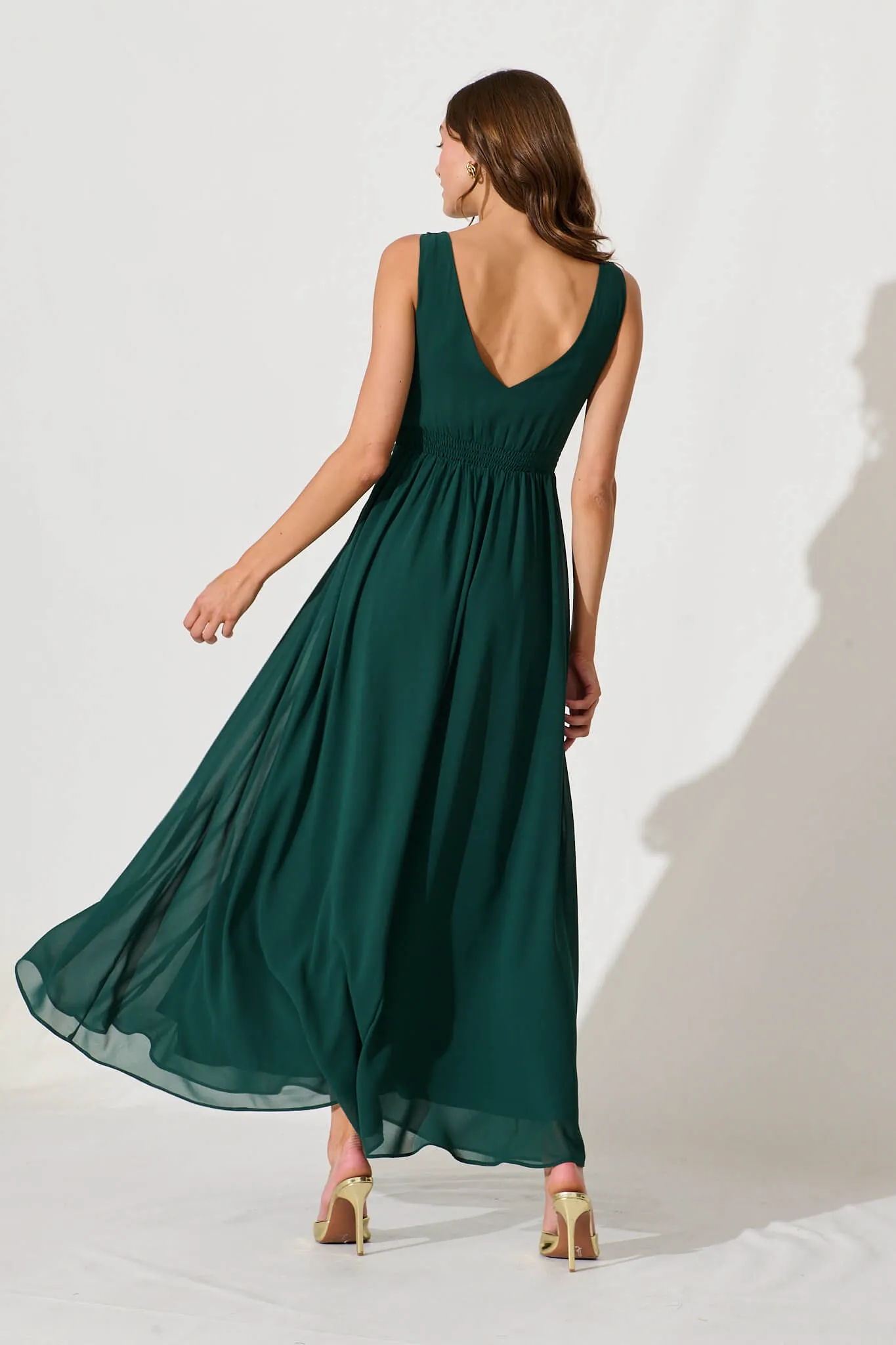 Wonderful Maxi Dress In Emerald sold by St Frock product image thumbnail 3
